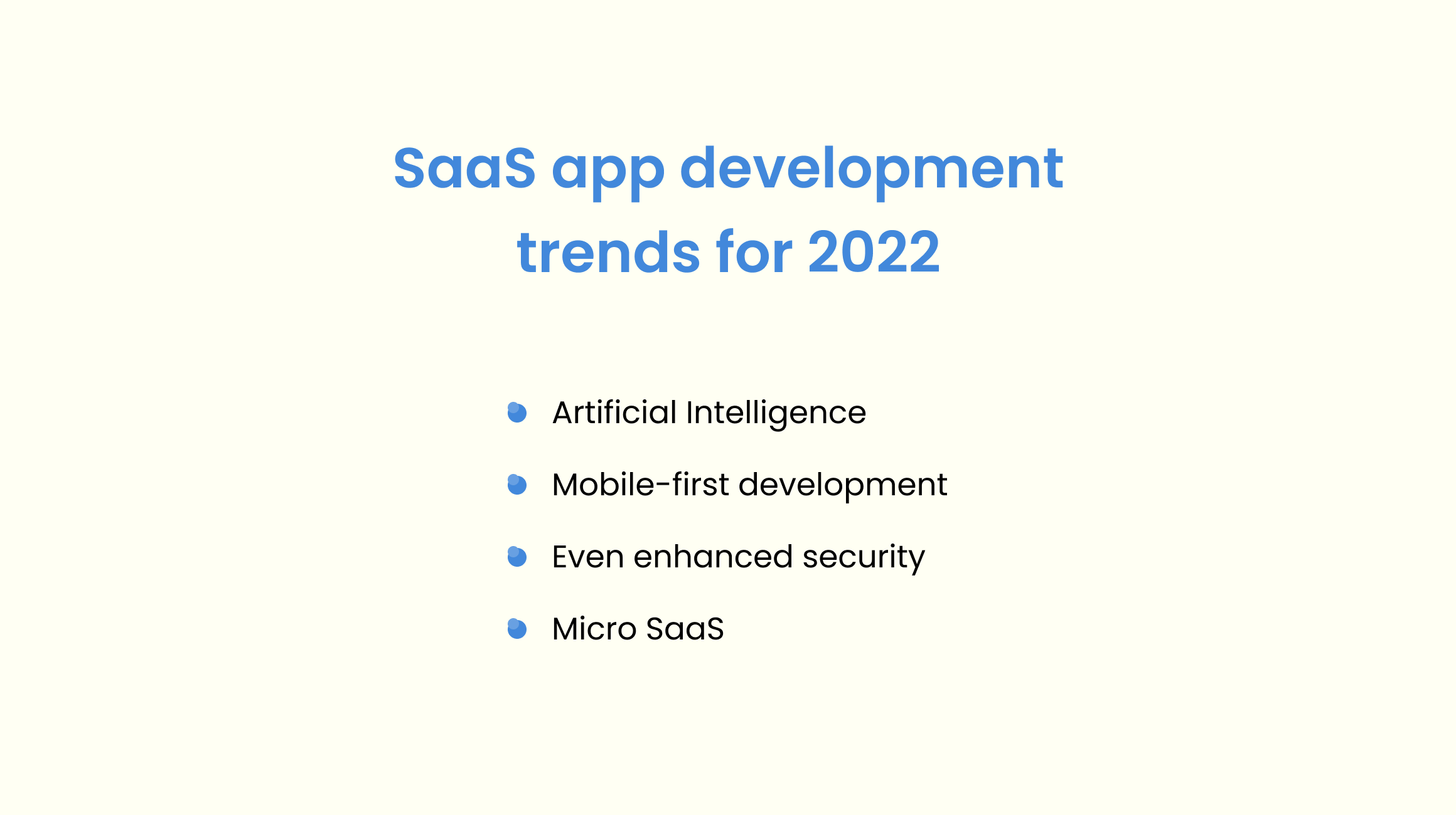 SaaS app development trends 