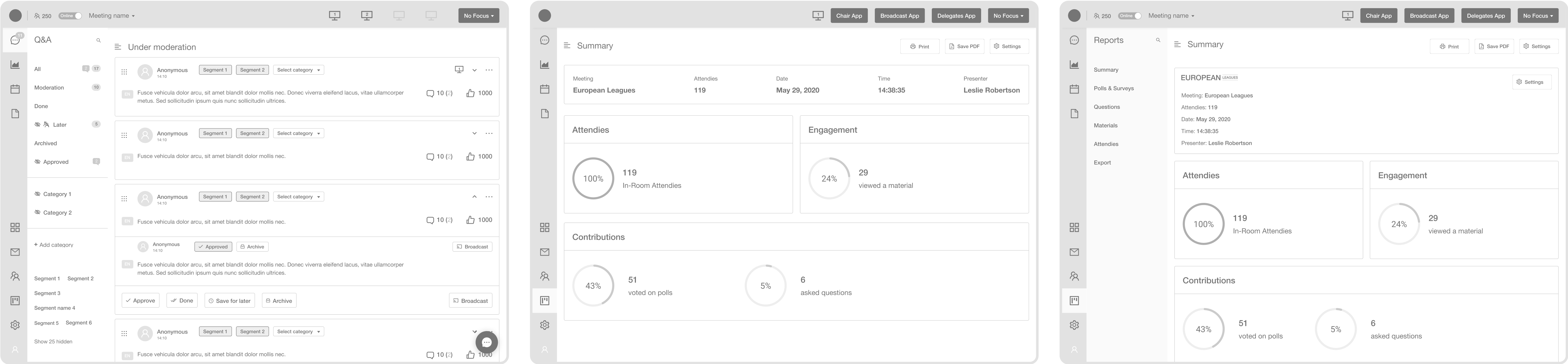 OpenSense first wireframe