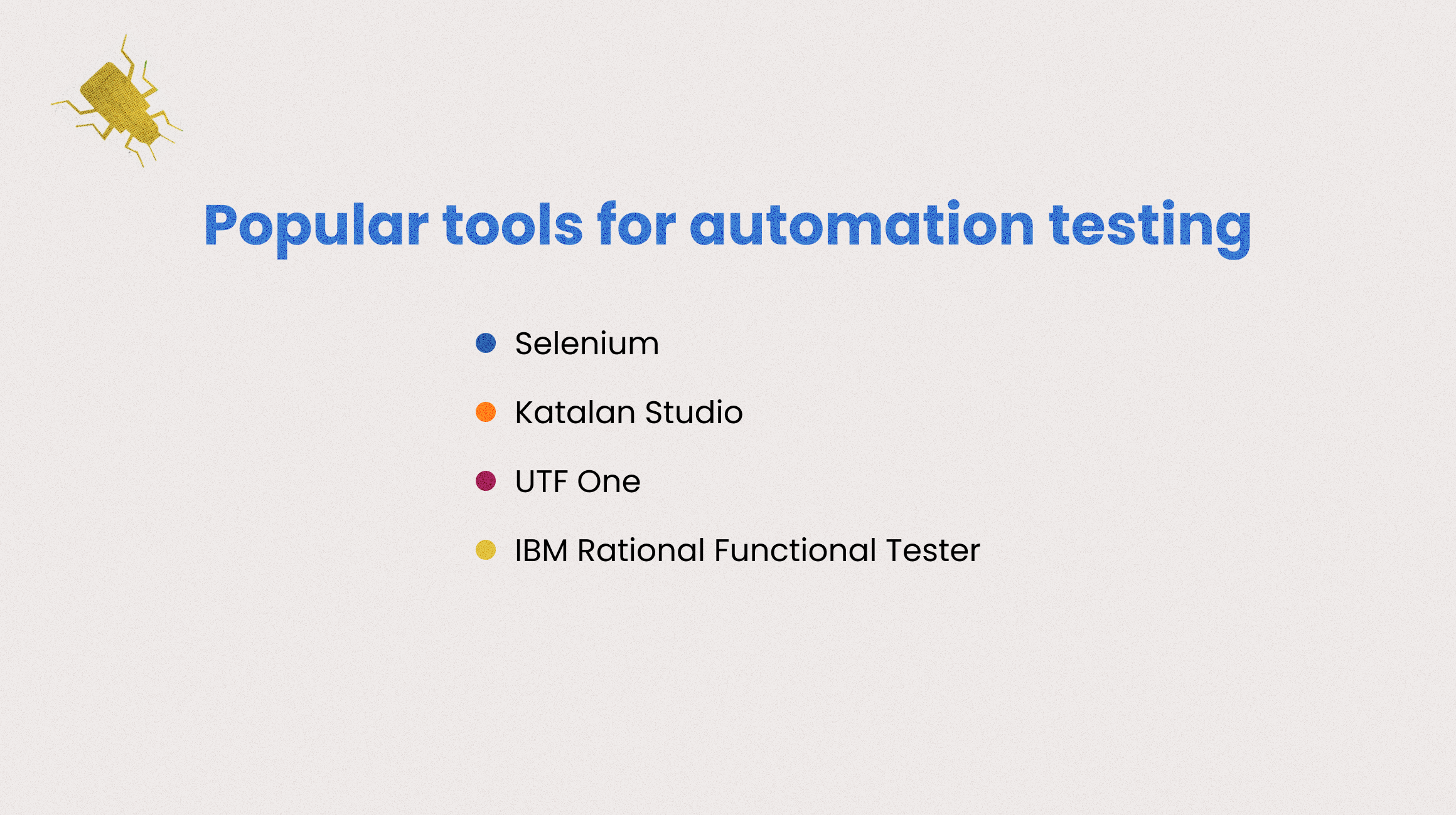 automated testing tools
