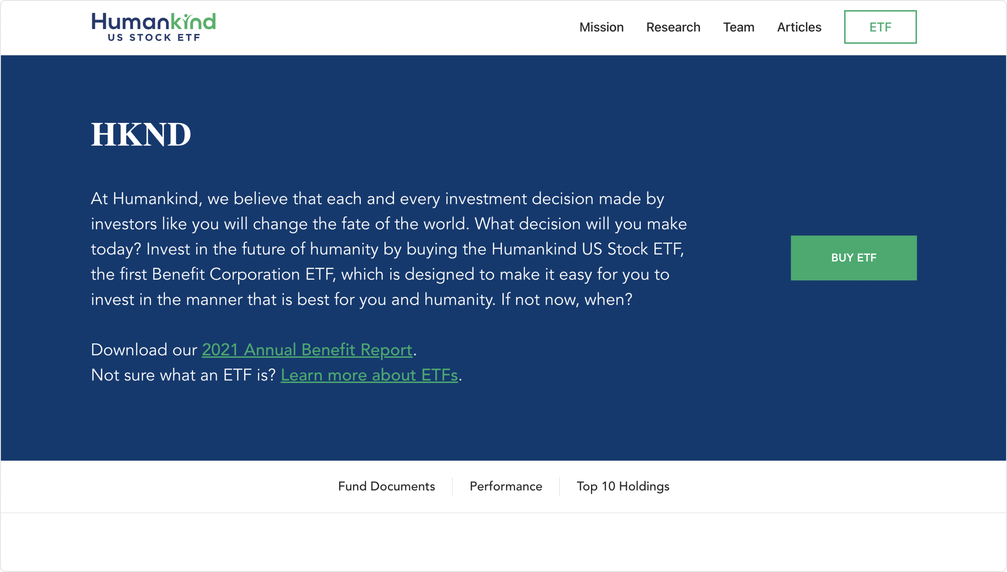 ETF website