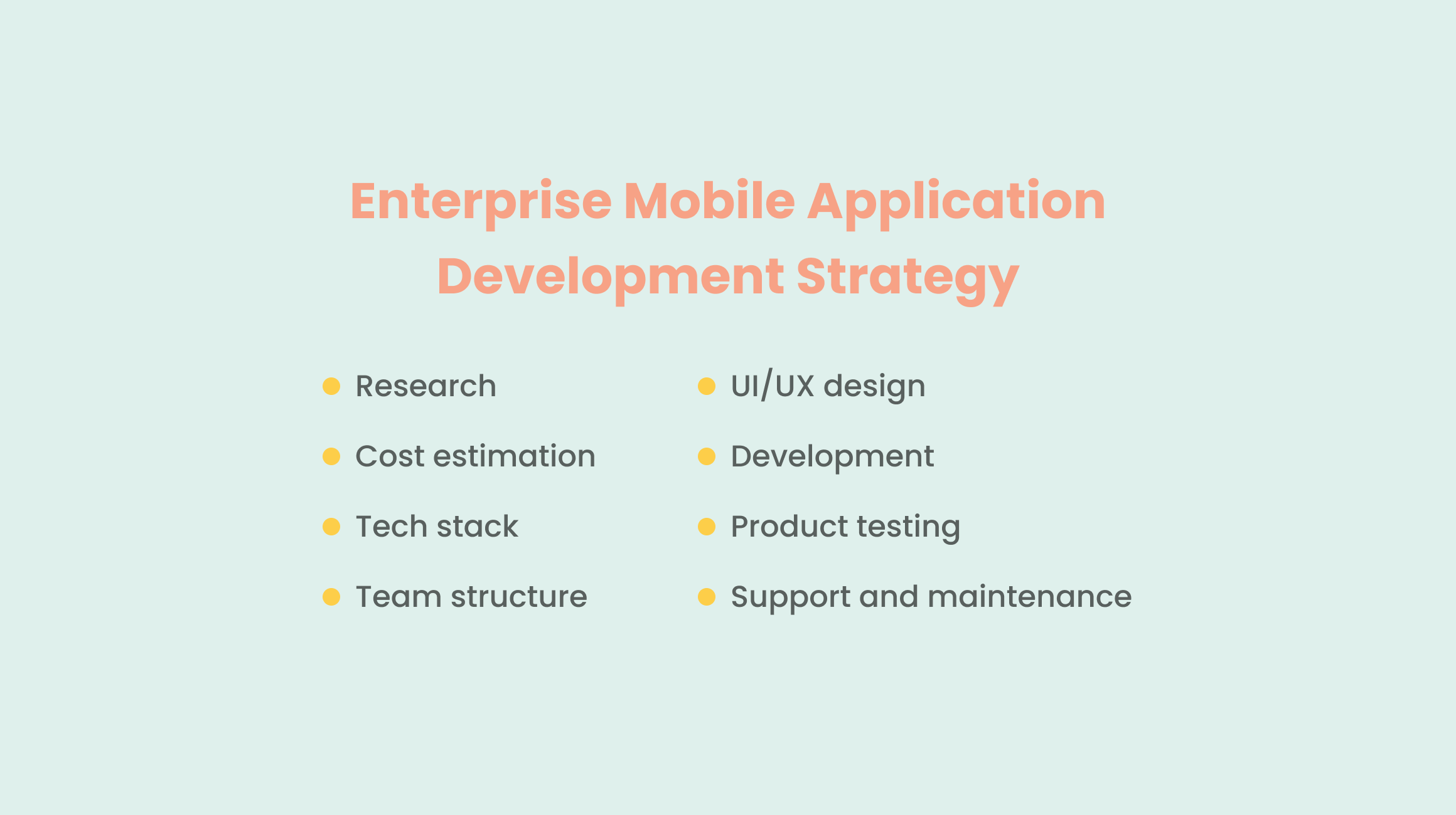 Enterprise Mobile App Development Strategy