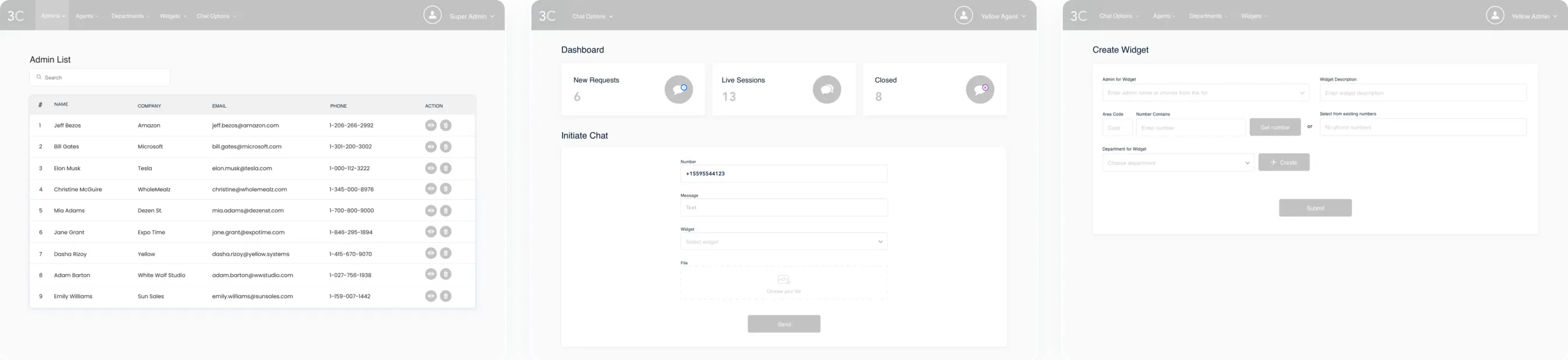 Telemojo Wireframe