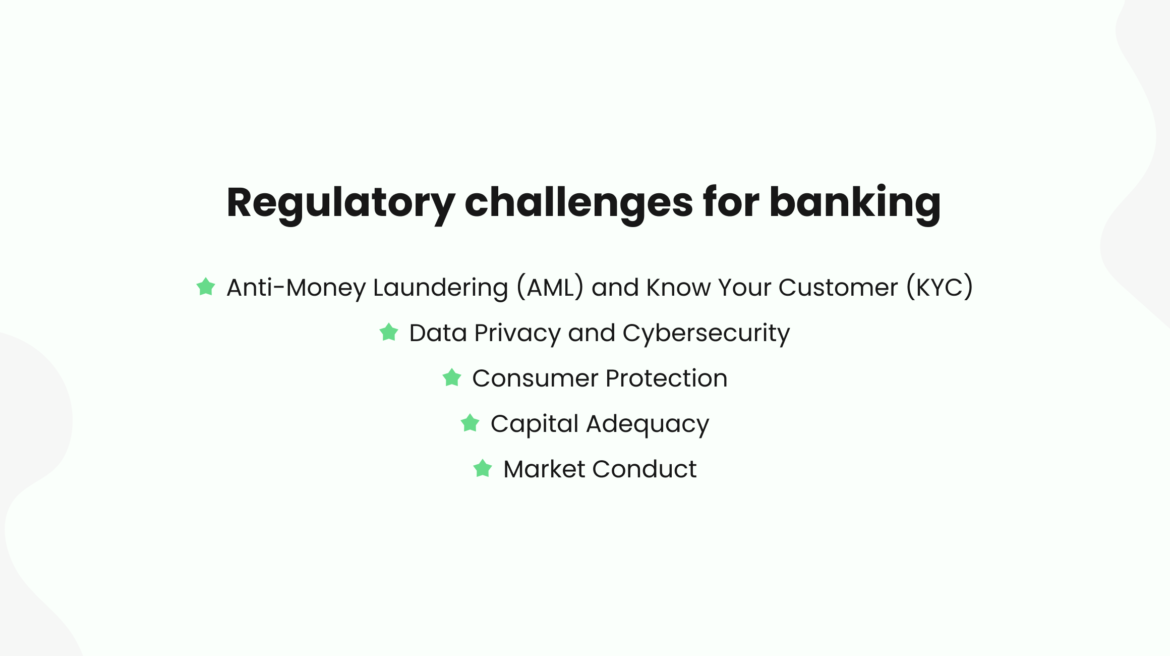 Key Regulatory Challenges for Banks