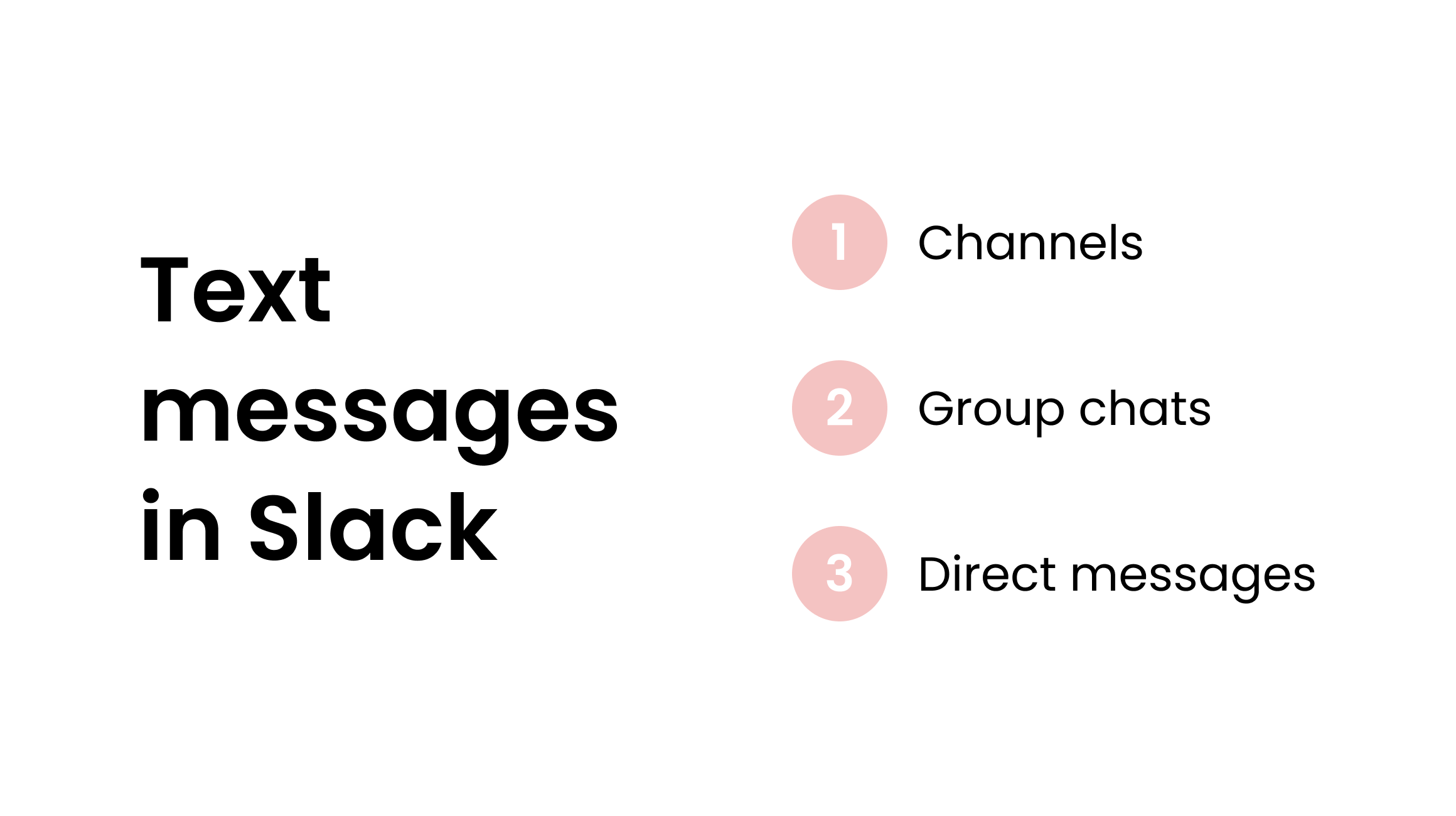 Text messages types in Slack