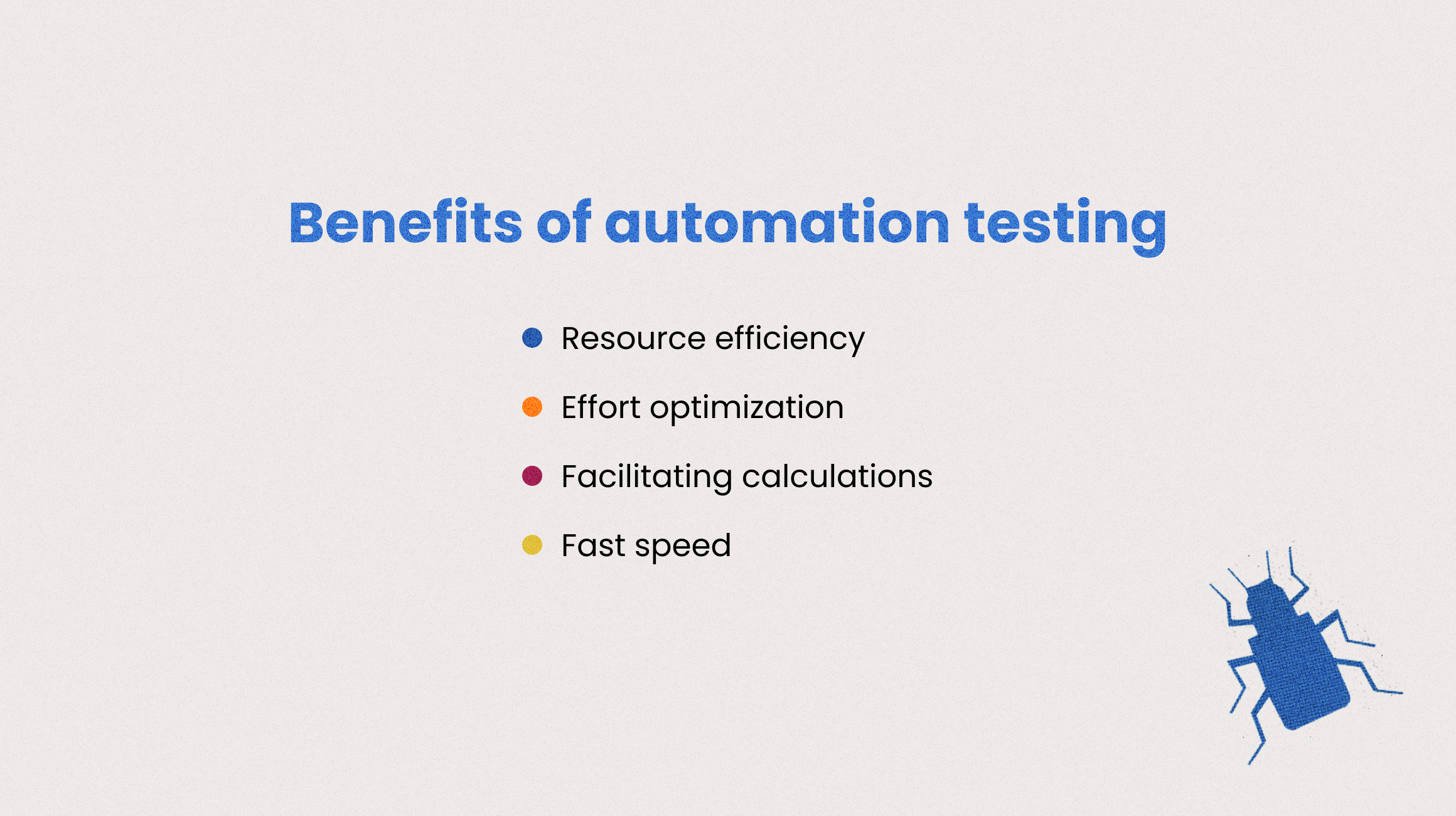 automated or monotonous testing