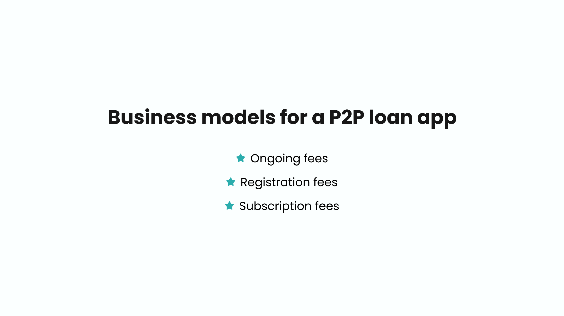 Peer-to-Peer Lending App Business models
