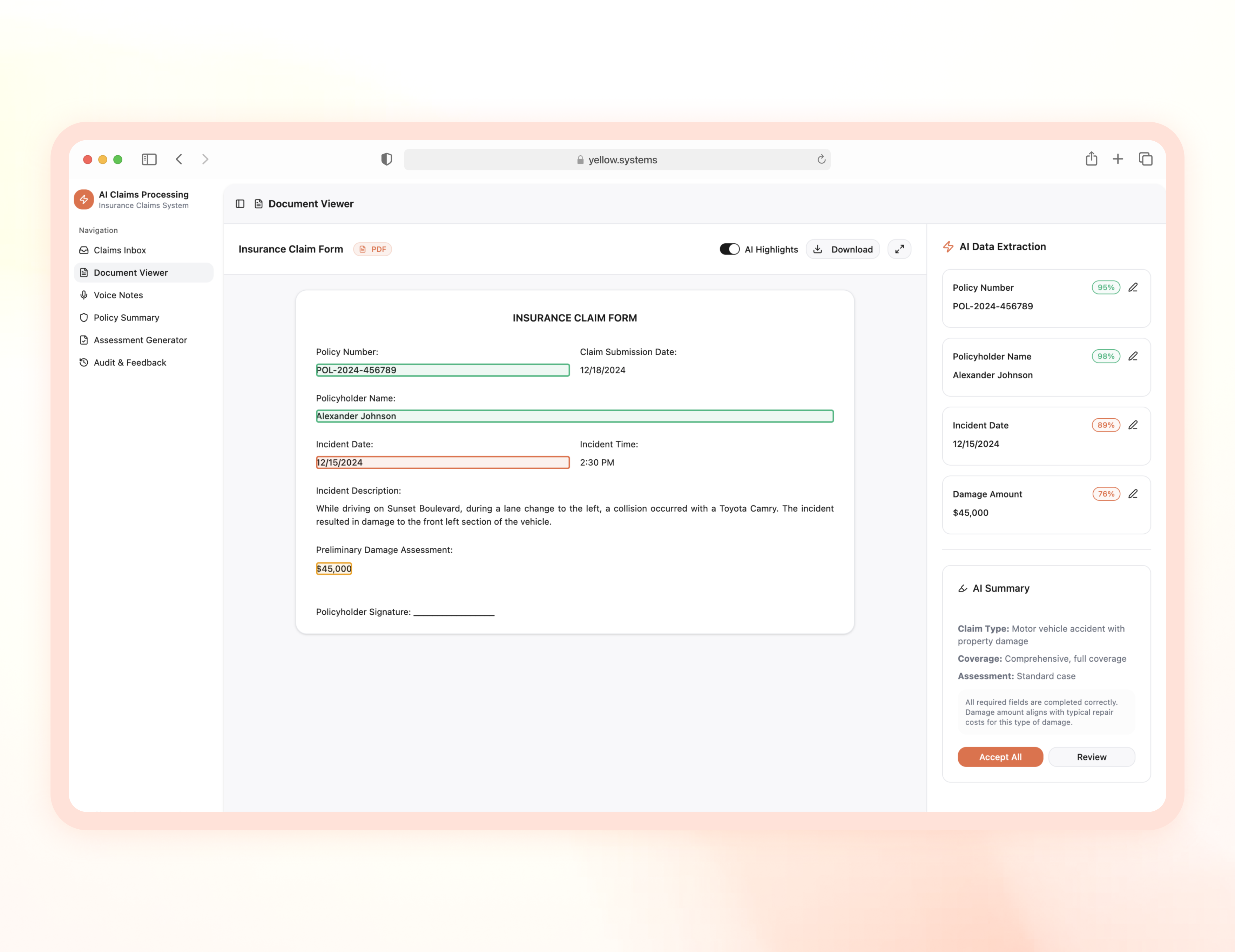 Automating Claims Documentation for an InsurTech Company