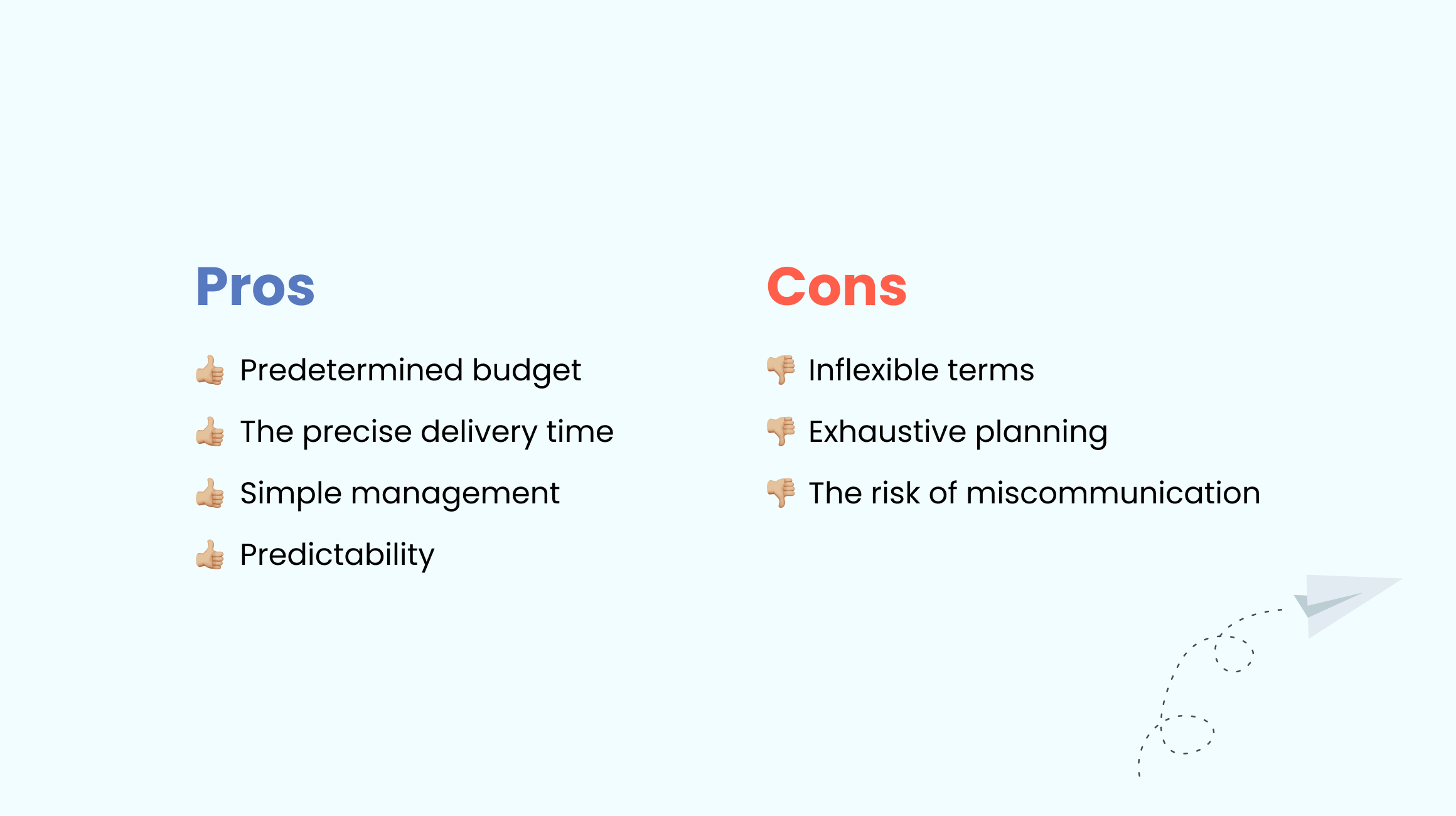 Fixed price pros and cons