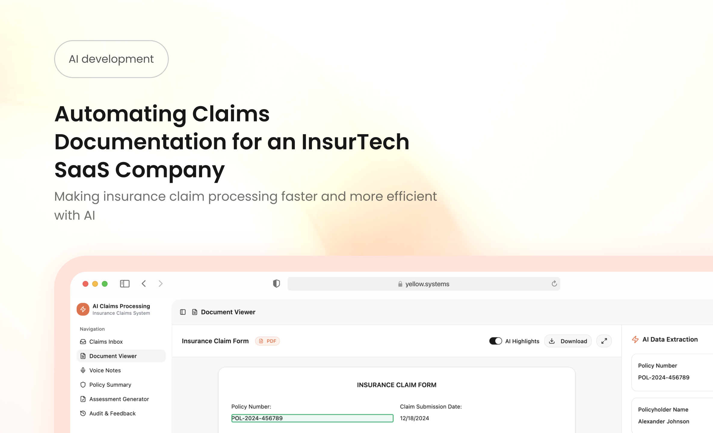 Automating Claims Documentation for an InsurTech SaaS Company