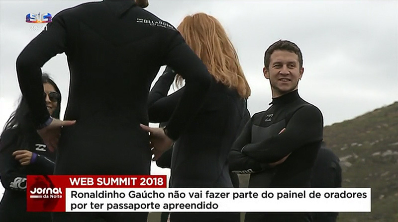During the Surf Summit, Mitya became a local TV star