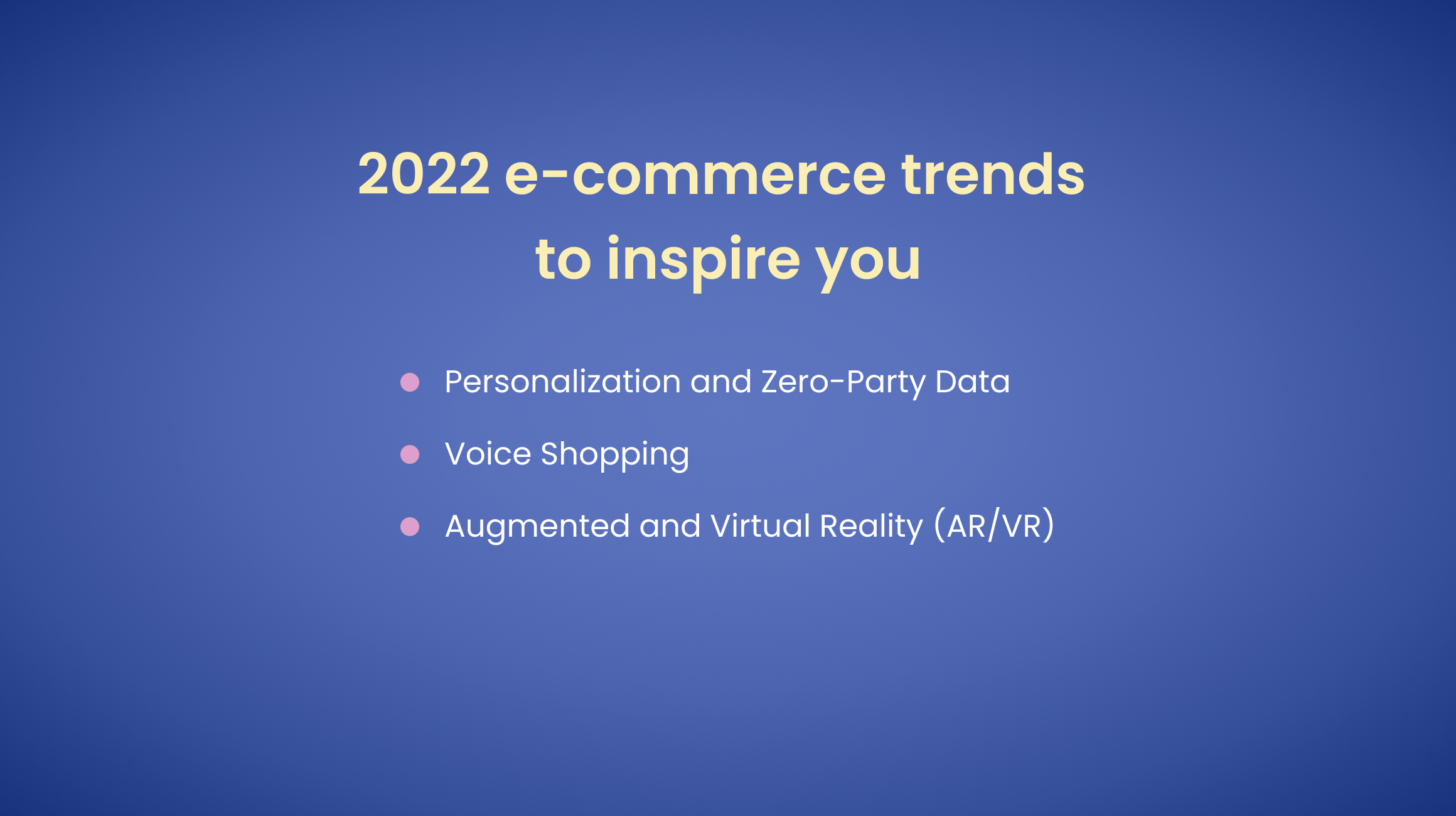2022 eCommerce trends 