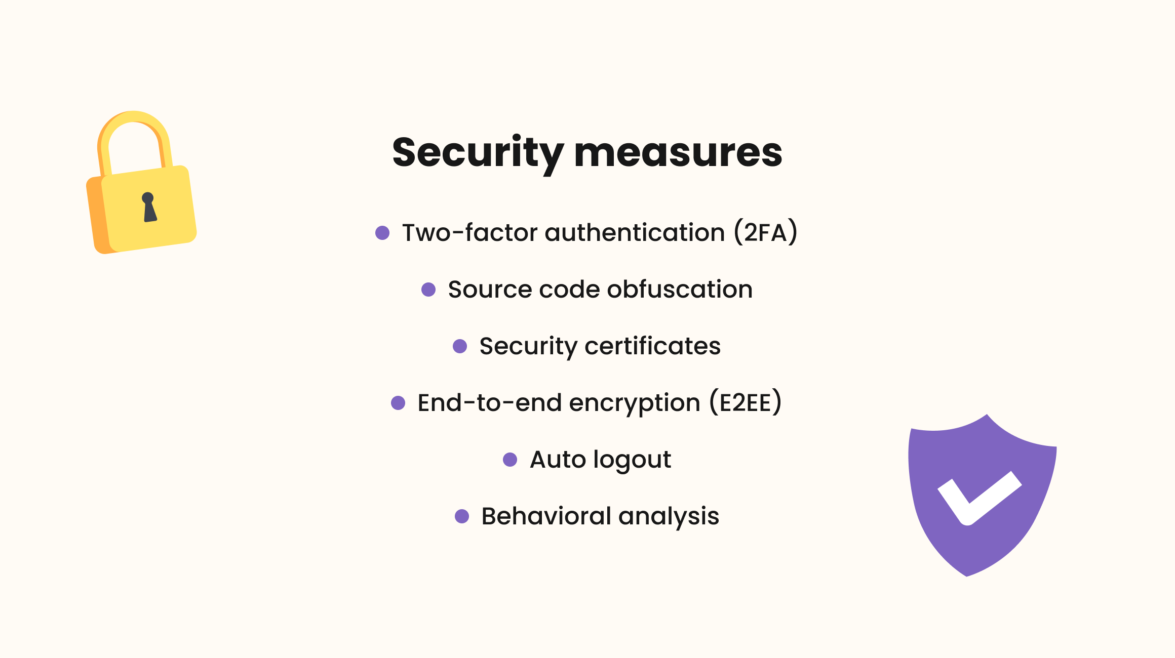Security measures for banking apps
