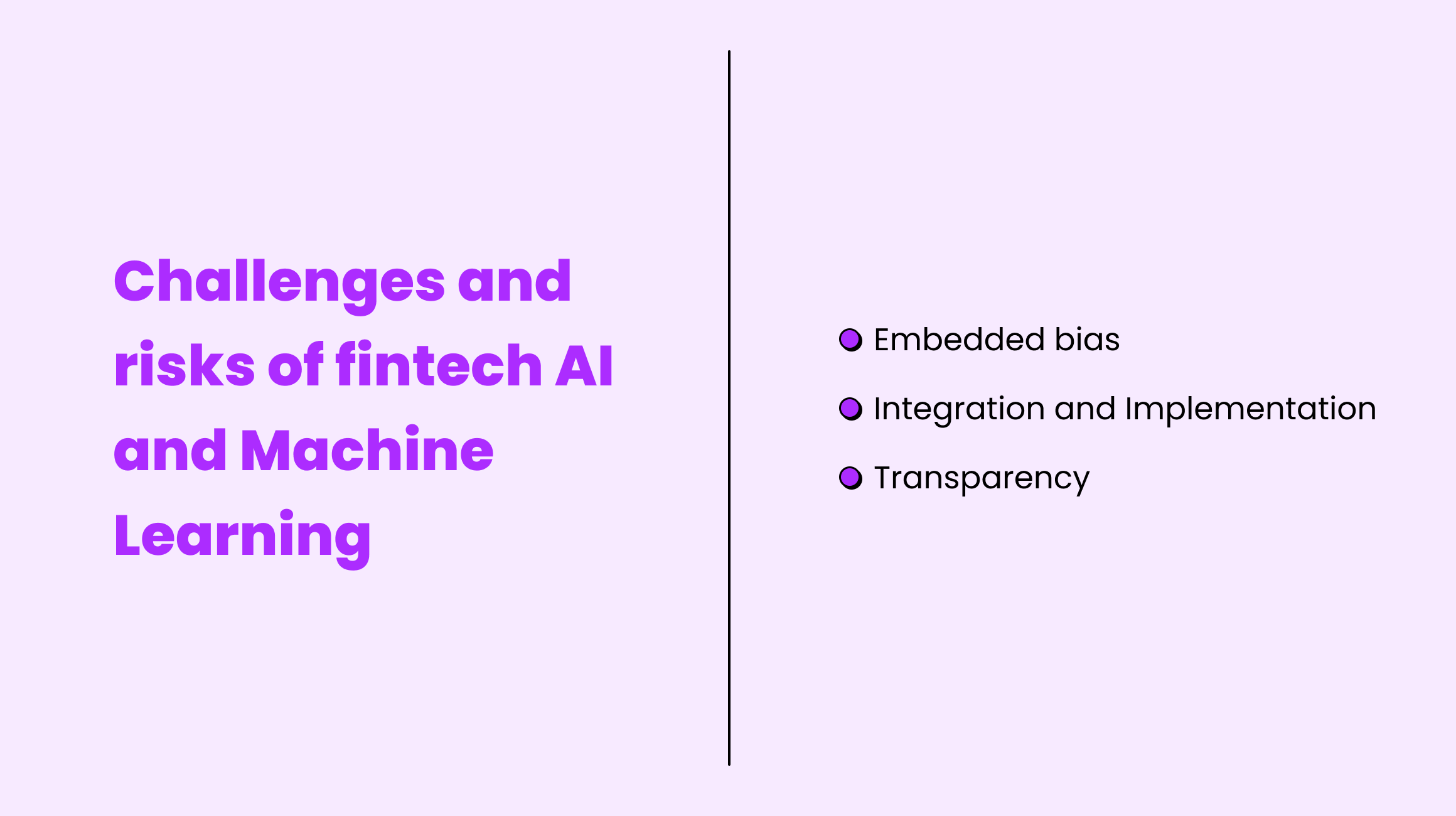AI challenges in fintech