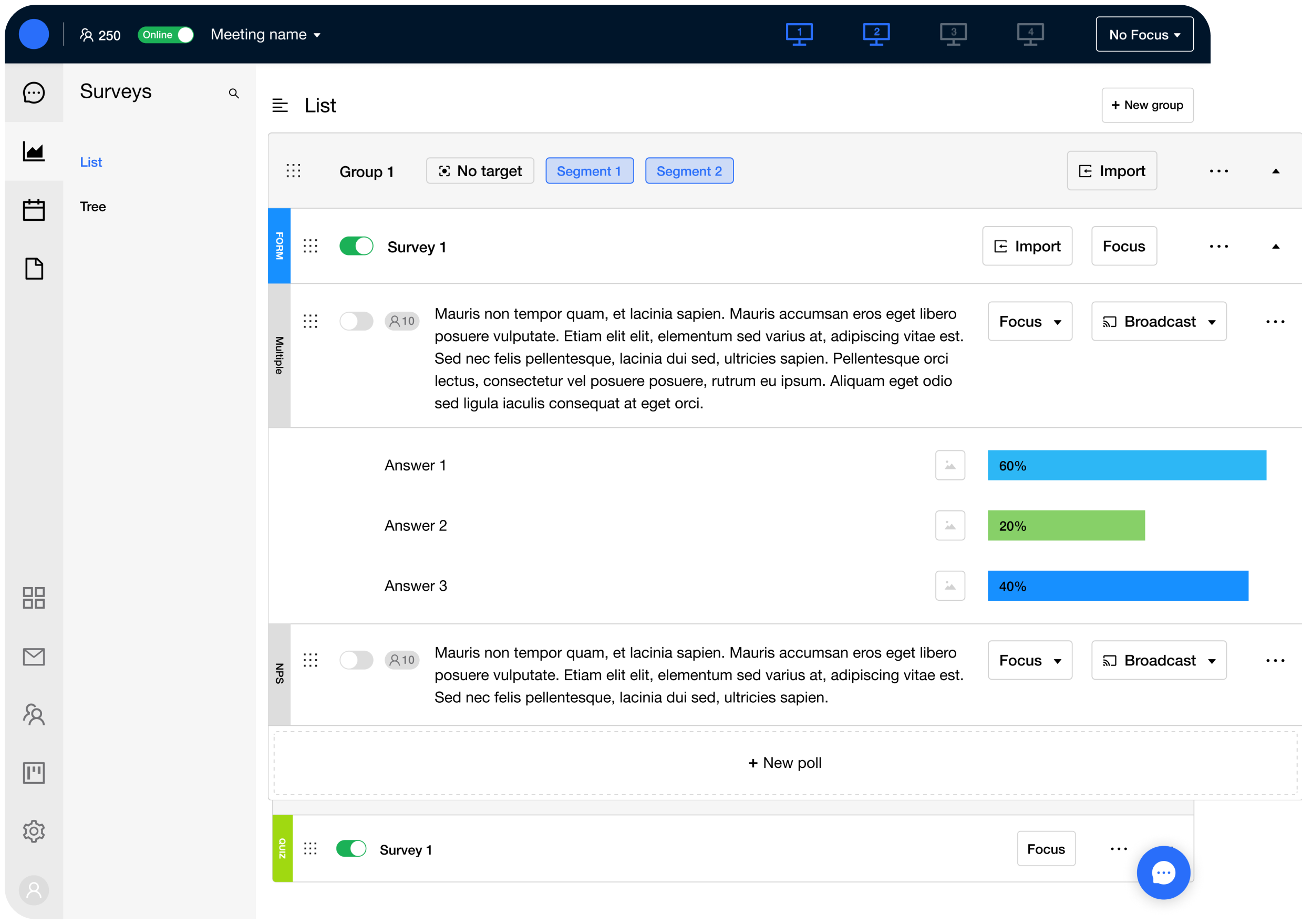 OpenSense Surveys 