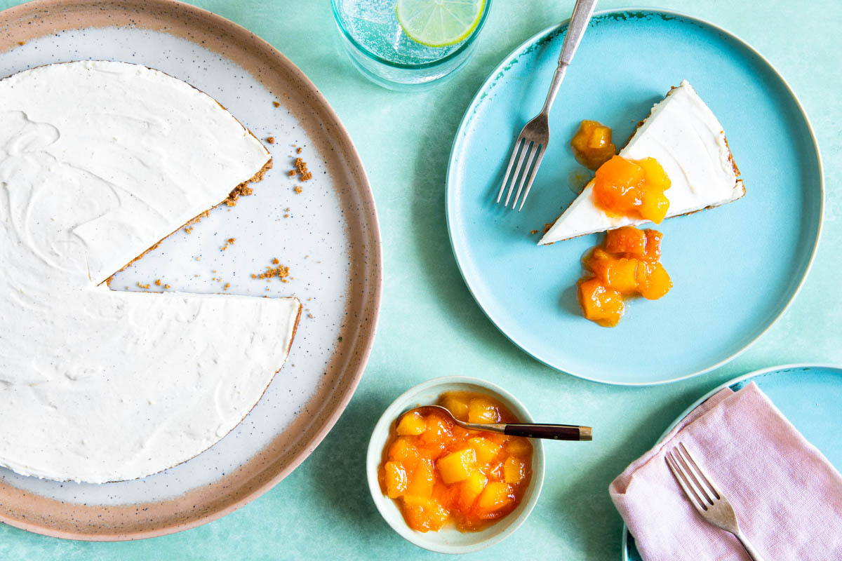 🍋 No-bake mascarpone cheesecake met citroen 