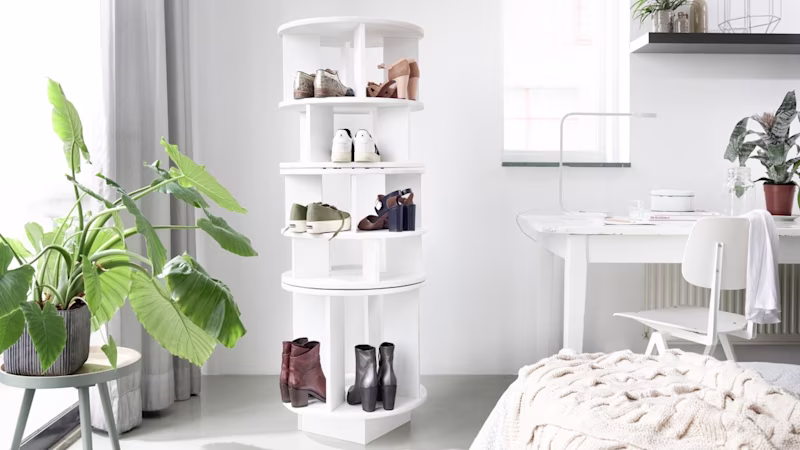 Roterende schoenenkast maken Roterende schoenenkast maken