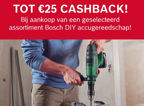 Bosch 25 euro cashback  | Praxis