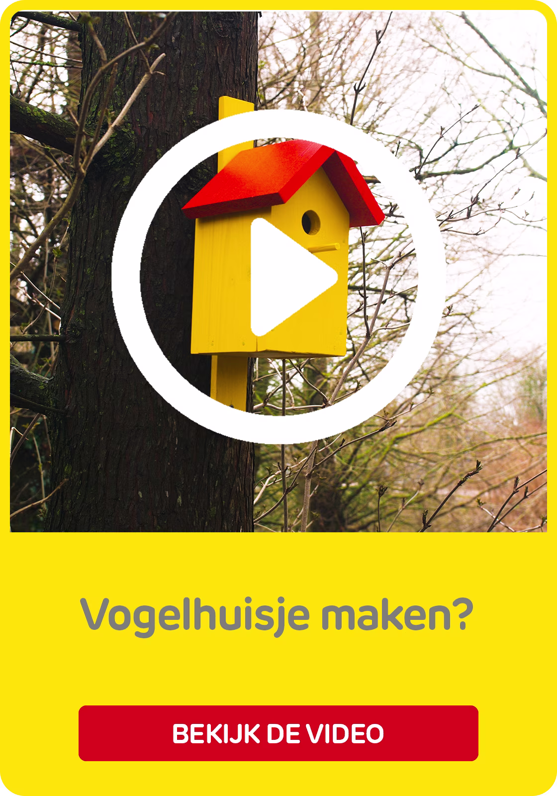 Vogelhuisje maken