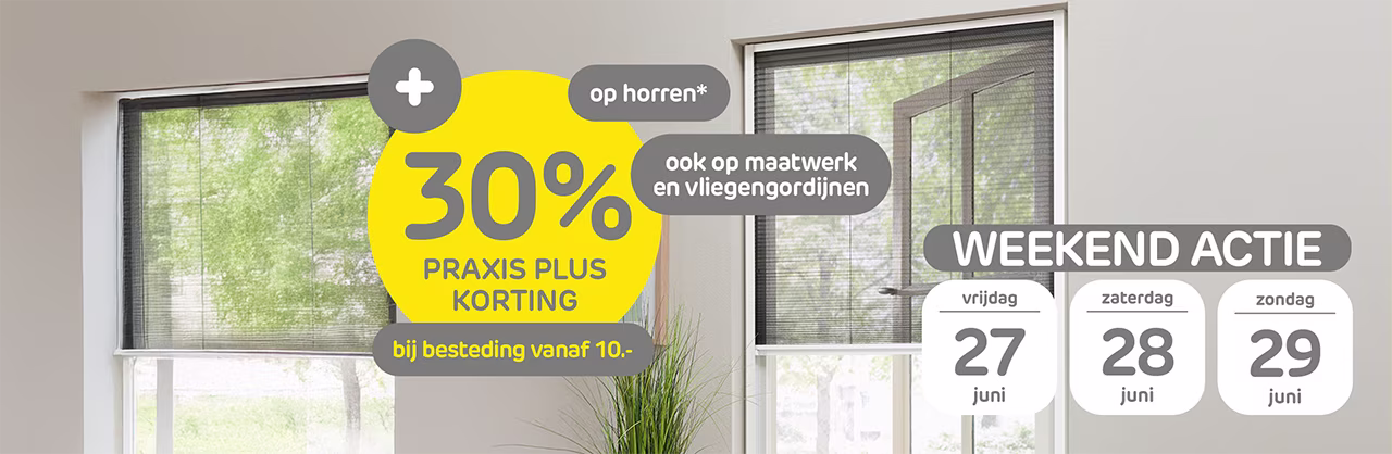 weekendactie horren