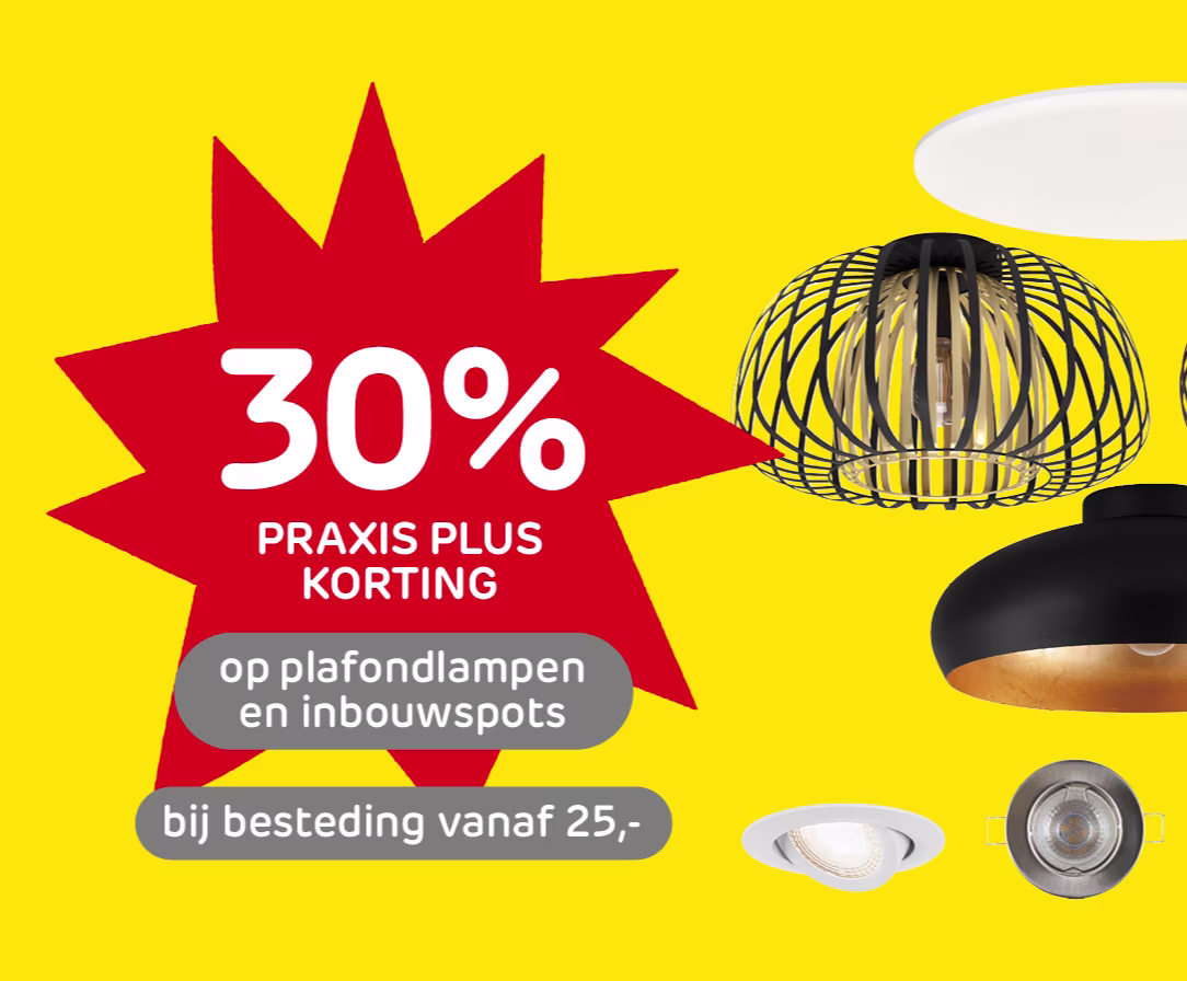 Korting op plafondlampen en spots