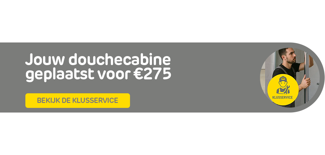 Laat je douchecabine eenvoudig plaatsen via onze klusservice