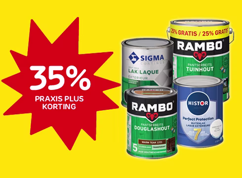 Op Rambo, Sigma en Histor buitenbeitsen en -lakken