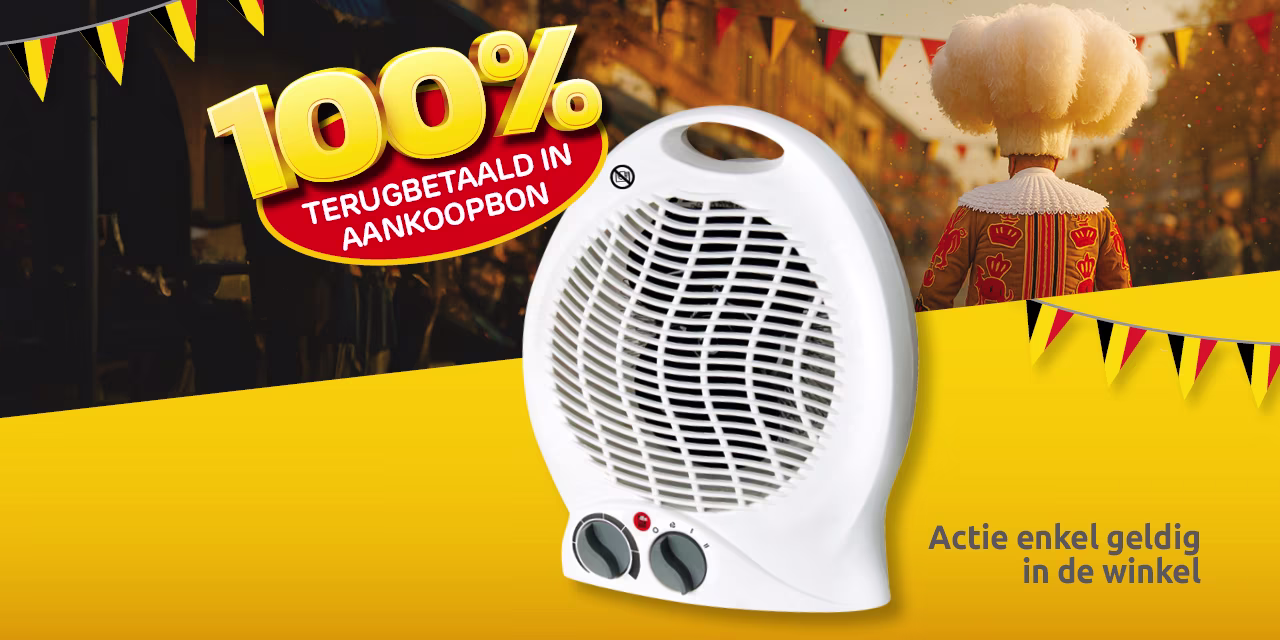 Brico promo Baseline ventilatorkachel 2000W wit