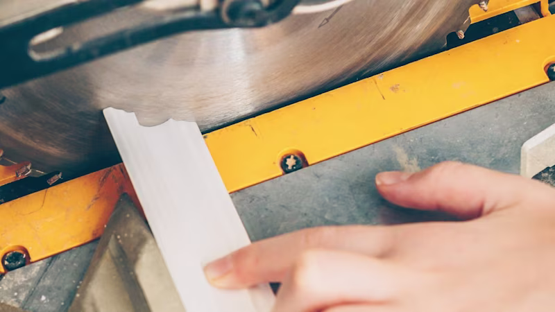 Verstek zagen platte plint