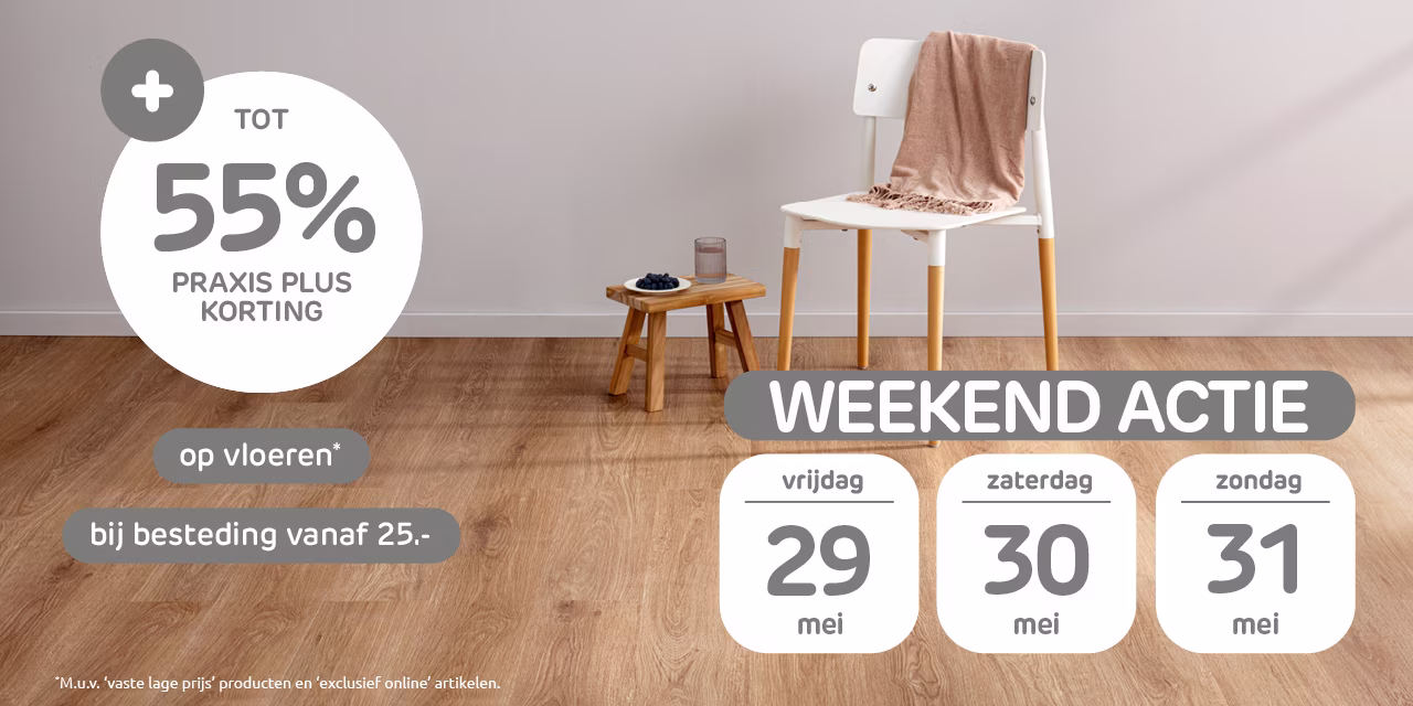 Weekend actie op vloeren