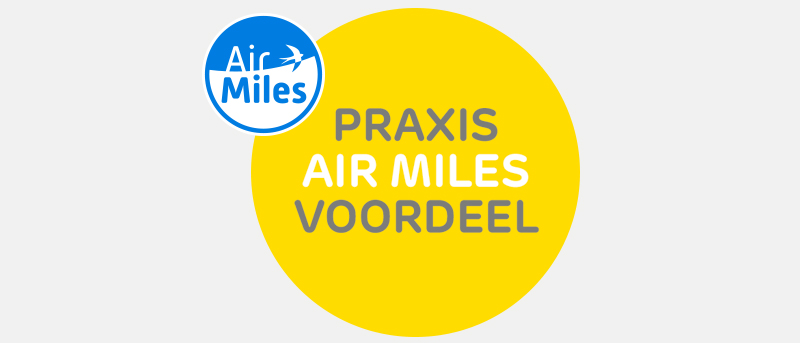 Air Miles sparen en inwisselen | Praxis