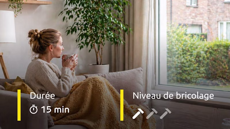 Femme réglant une chaudière moderne dans une salle de bain pour une consommation d’énergie plus efficace.