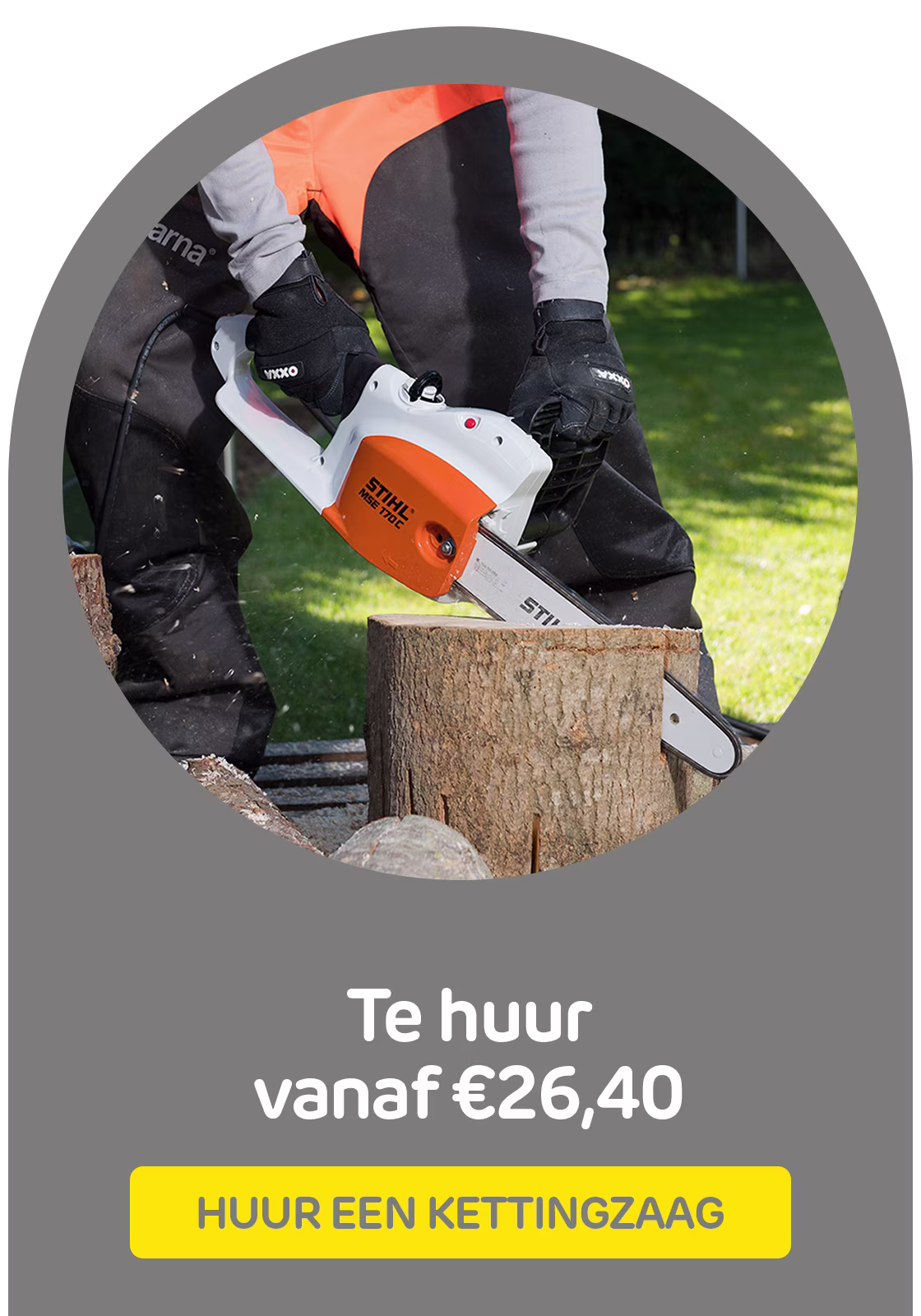 Huur een kettingzaag bij Praxis via de Boels verhuurservice