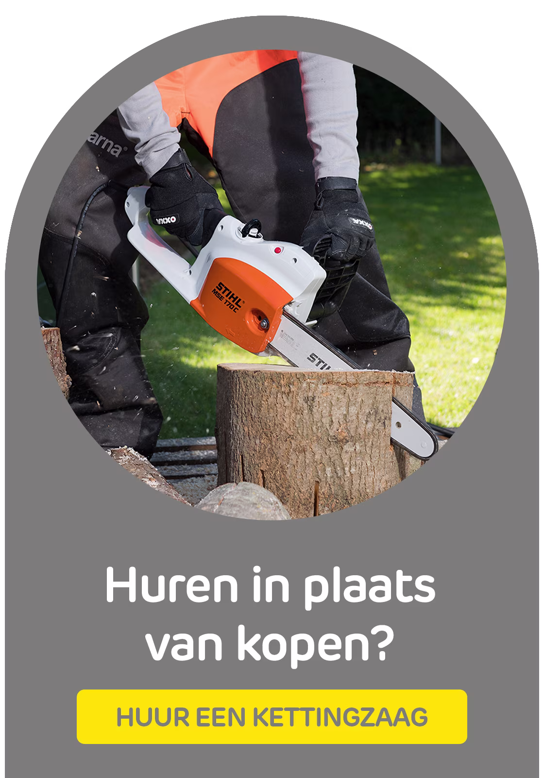 Huur een kettingzaag bij Praxis via de Boels verhuurservice