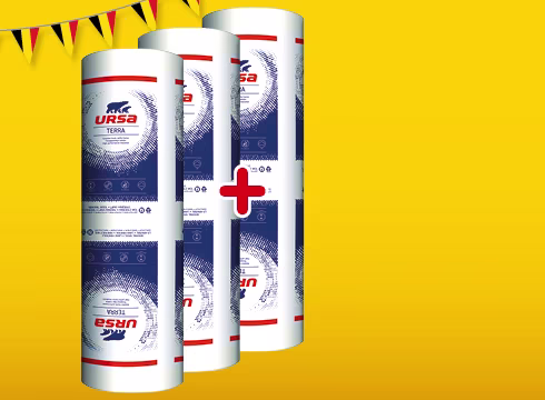 Korting op de Ursa Terra rollen glaswol