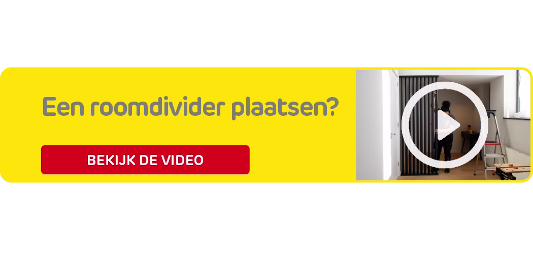 Stappenplan roomdivider plaatsen