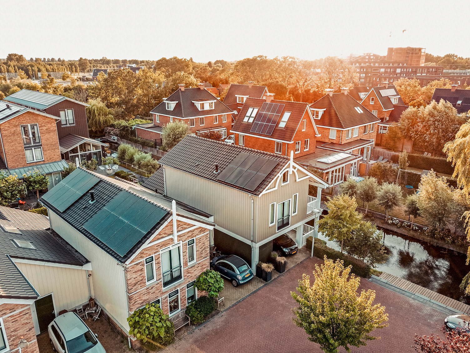 Zonnepanelen op daken