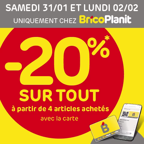 Big weekend - 20% all - homepage. fr-BE. Promos Brico