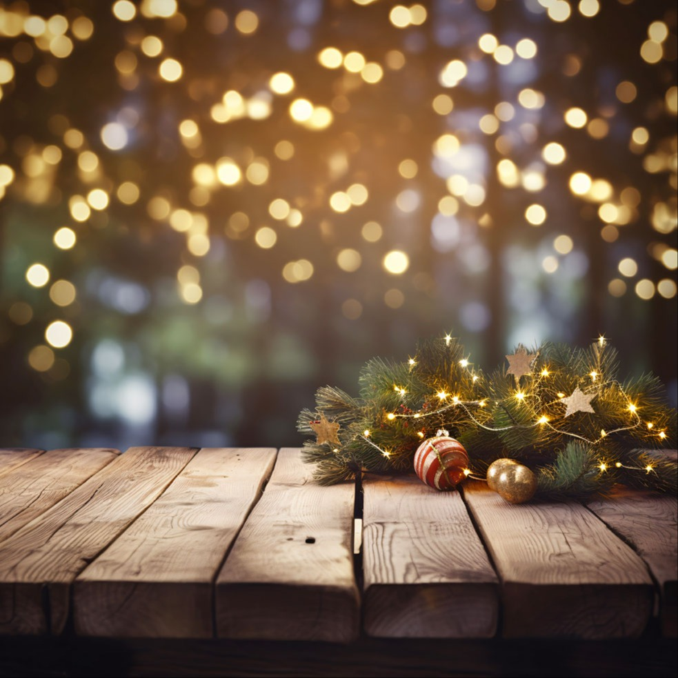 Mooi versierde kerstboom naast openhaard | Arbre de Noël joliment décoré près de la cheminée