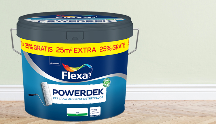 Grote pot Flexa Powerdek muurverf met 25 m2 extra | Praxis