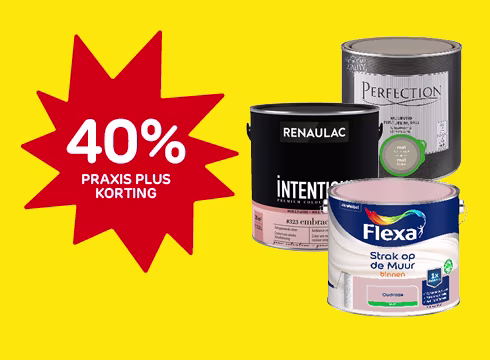 Korting op heel veel kleurmuurverf