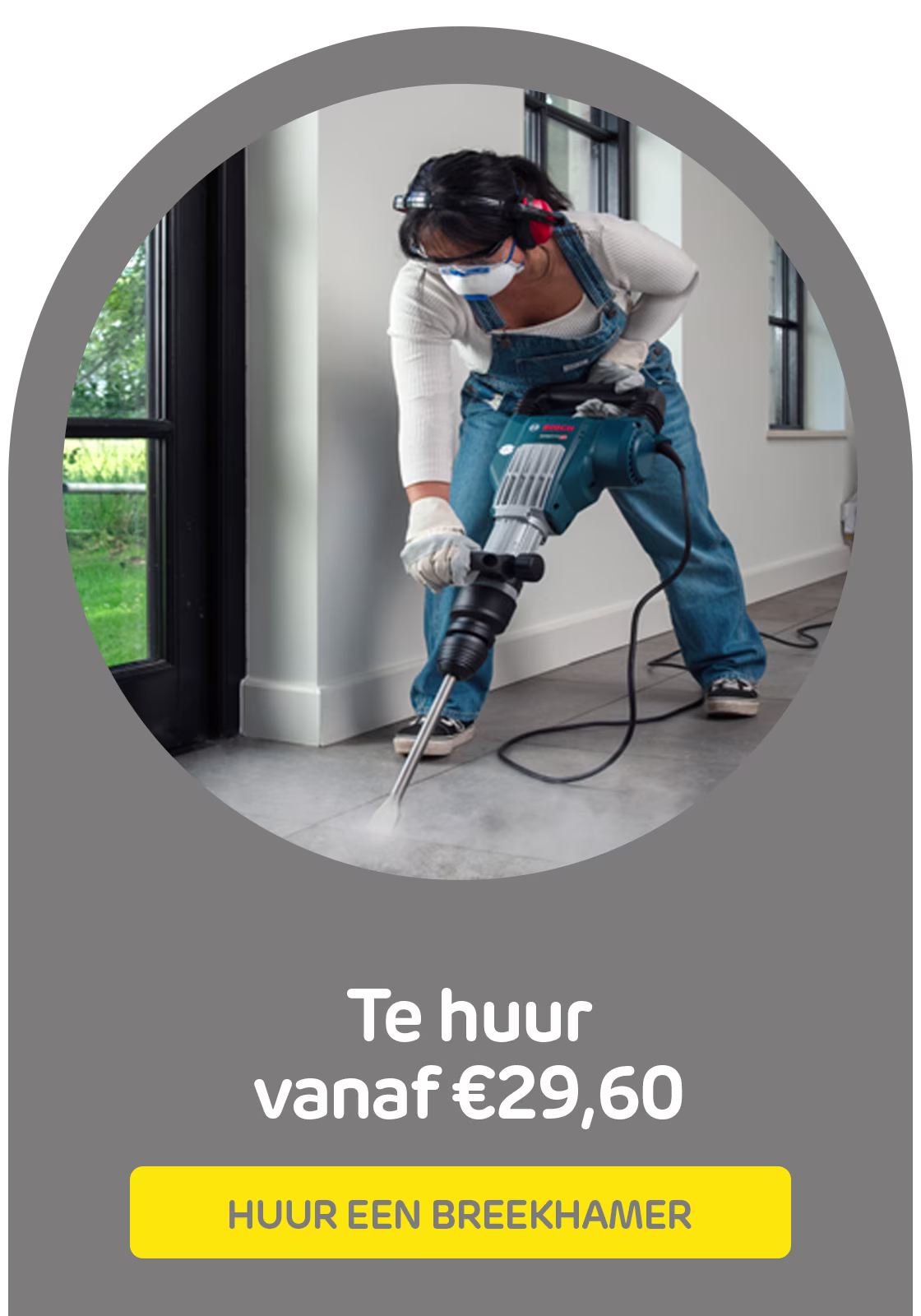 Huur een breekhamer bij Praxis via de Boels verhuurservice