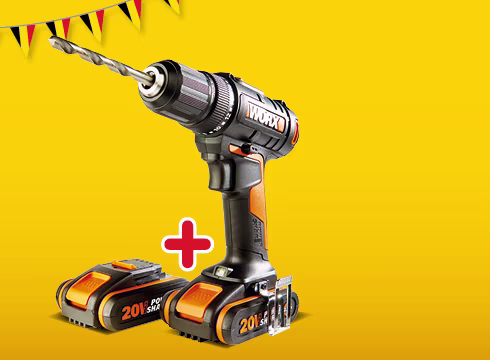 47% korting op de Worx Accuboormachine