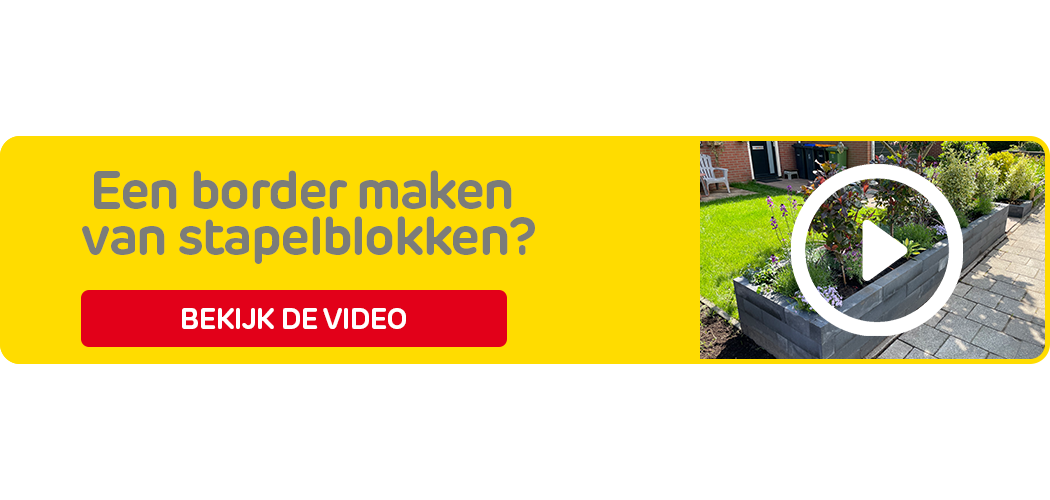 Stappenplan border maken van stapelblokken