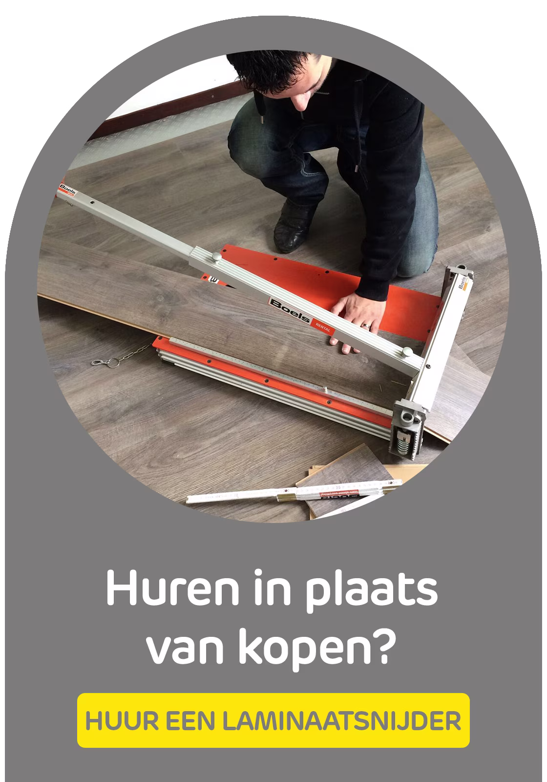 Huur een laminaatsnijder bij Praxis via de Boels verhuurservice