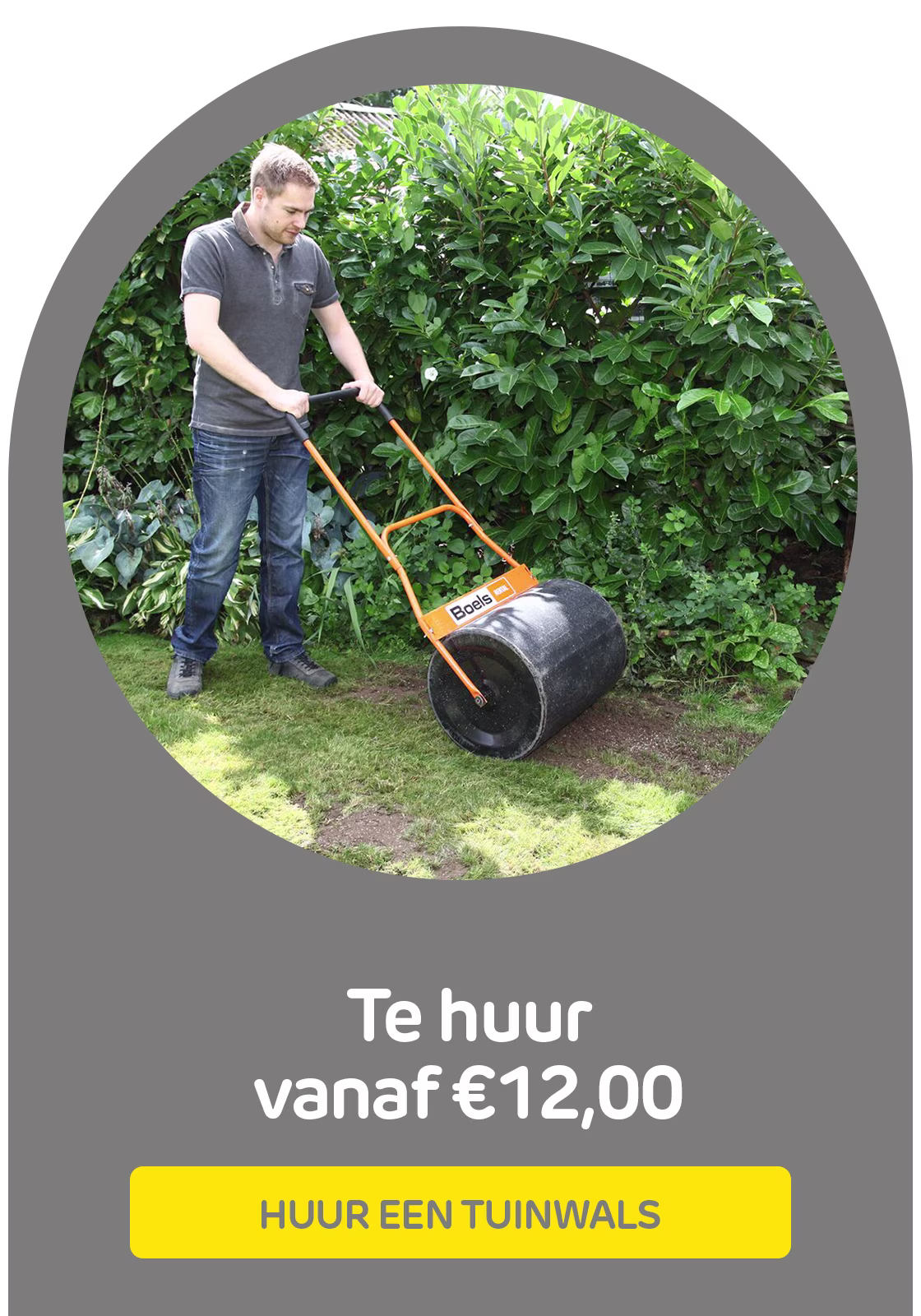 Huur een tuinwals bij Praxis via de Boels verhuurservice