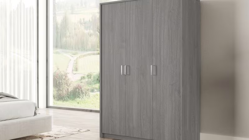 Een slaapkamer met een Kleerkasten | Une chambre avec une garde robes
