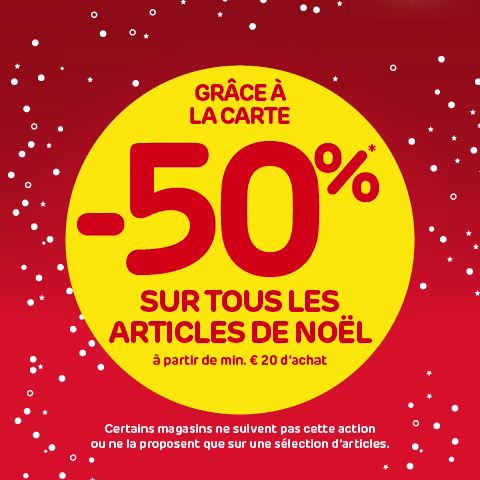 -30% sur les articles de Noël