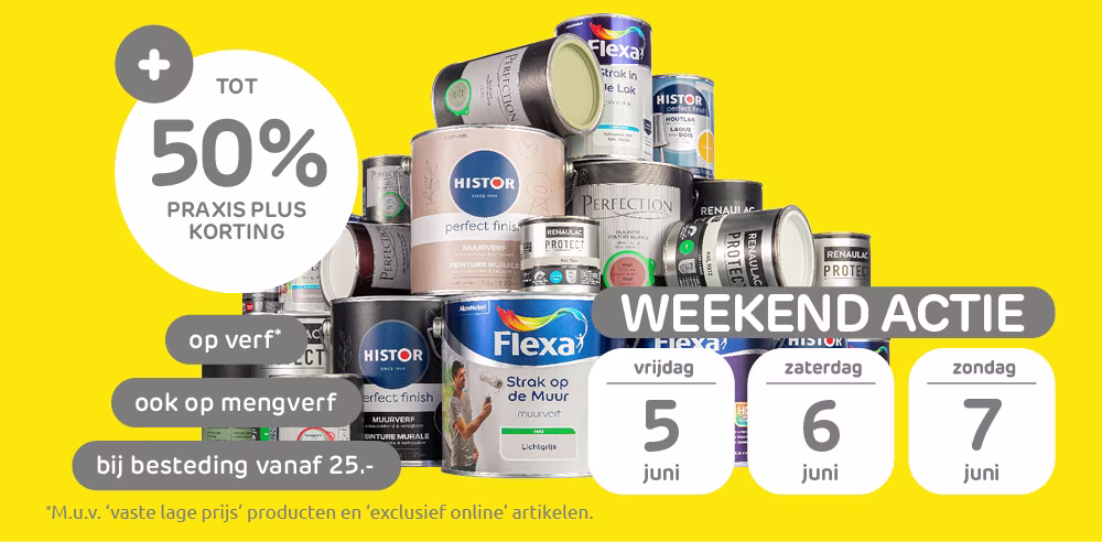 weekendactie verf