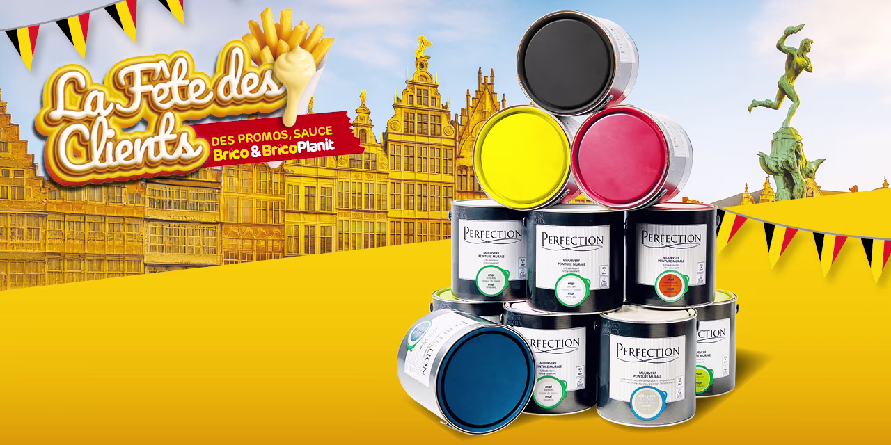 F17 Promo folder - Perfection paint. fr-BE. Promo Brico peinture Perfection