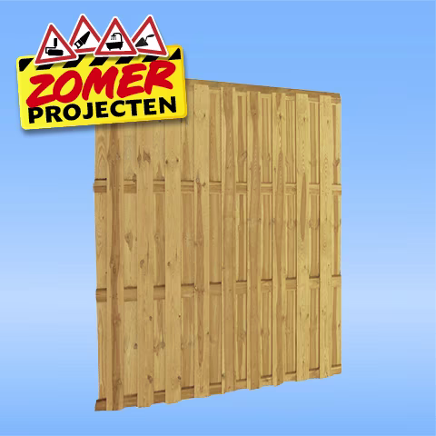 Brico promo houten tuinscherm